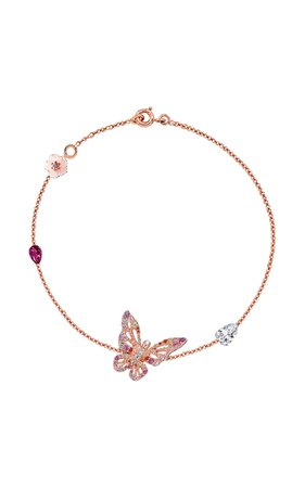 Gold And Rhodium Vermeil Butterfly Charm Bracelet By Anabela Chan | Moda Operandi
