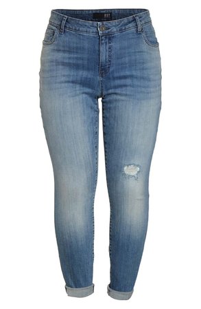 KUT from the Kloth Catherine Ripped Boyfriend Jeans (Revival) (Plus Size) | Nordstrom