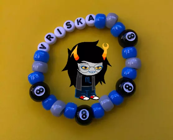 Handmade Vriska Serket Homestuck Troll Bracelets Choose Your Favorite Character Kandi Bead Bracelet - Etsy