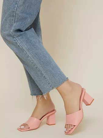 chunky sandal heels