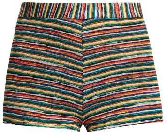 mare Mare - Striped Knit Hotpant Shorts - Womens - Multi
