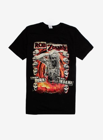 *clipped by @luci-her* Rob Zombie Born To Go Insane T-Shirt
