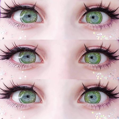 COSplay Colorful Green（Two piece）Contacts Lens YC20762 | anibiu