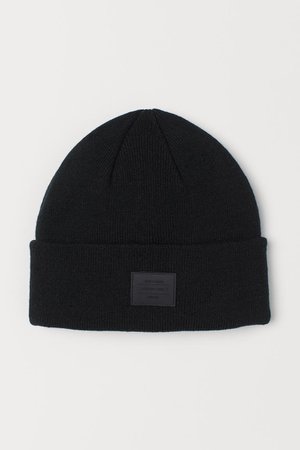 Fine-knit Hat - Black - Ladies | H&M US