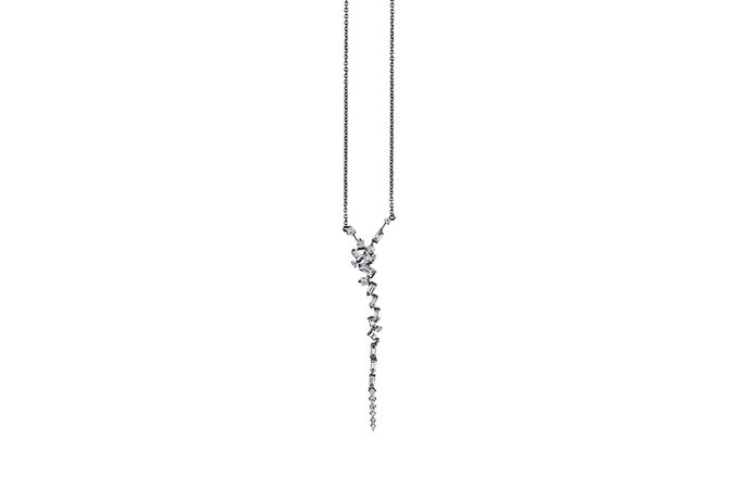 Cosmic Long Drop Necklace by Tomasz Donocik - Fine Jewellery | Auverture