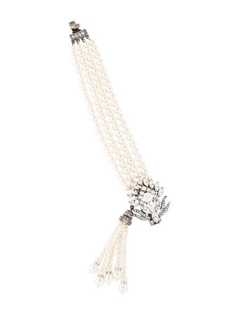 Ben-Amun Faux Pearl & Crystal Tassel Multistrand Bracelet - Bracelets - W8Z20451 | The RealReal