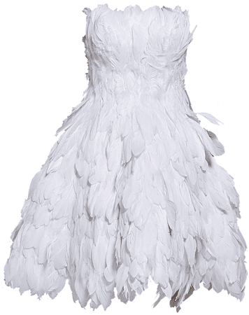 Jovani White Fit and Flare Strapless Feather Short Formal Dress