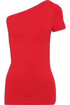 One-shoulder stretch-jersey T-shirt | HELMUT LANG | Sale up to 70% off | THE OUTNET