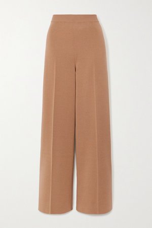 LORO PIANA, Cashmere and silk-blend wide-leg pants
