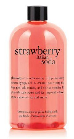 strawberry Italian soda bubble bath philosophy