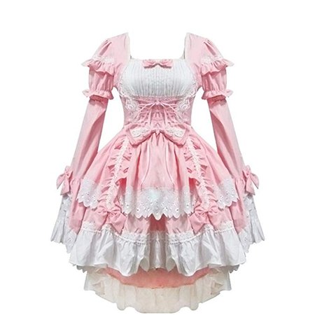 Amazon.com: Cos store Pink Lolita Dress Princess Lolita Dress Halloween Costume Halloween Outfits for Women: Clothing