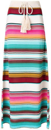 striped drawstring skirt
