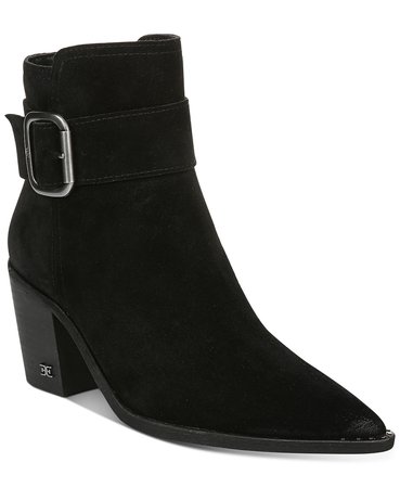 Sam Edelman Leonia Buckle Booties & Reviews - Boots & Booties - Shoes - Macy's