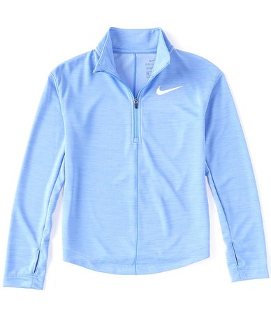 Nike Big Girls 7-16 Long-Sleeve Half-Zip Running Top | Dillard's
