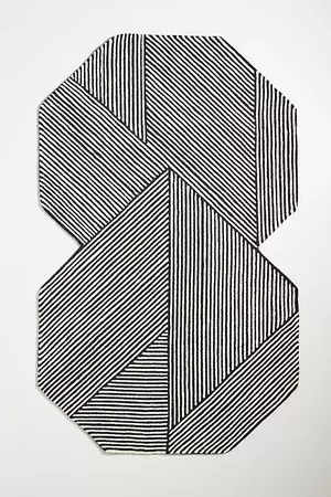 Tufted Stripe Illusion Rug | Anthropologie