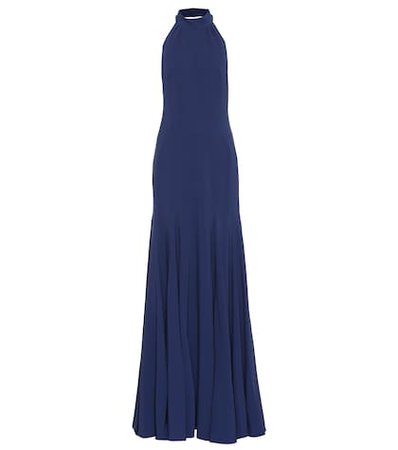 Stretch silk gown