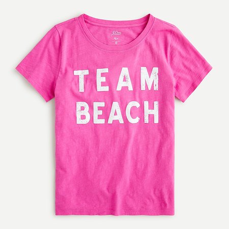 J.Crew: Vintage Cotton Team Beach T-shirt For Women