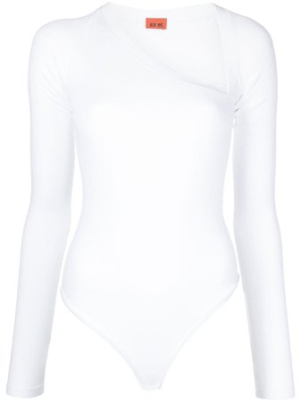 ALIX NYC Stratton Asymmetric Neck Jersey Bodysuit - Farfetch