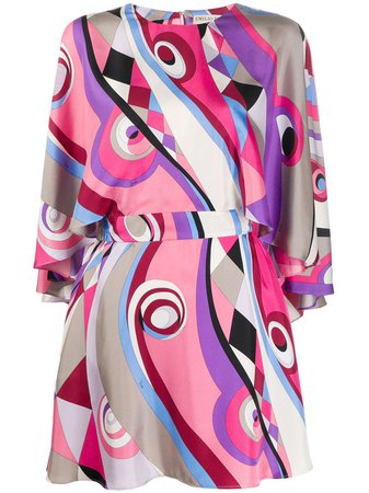 Emilio Pucci Abstract Print Mini Dress - Farfetch
