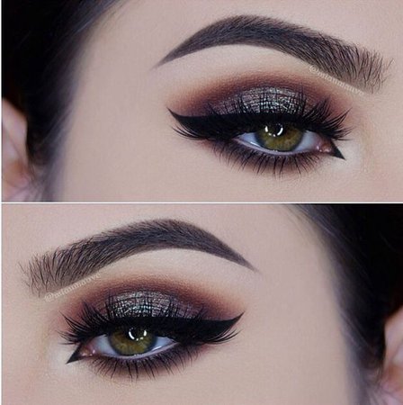 Glitter Smokey Eye Makeup