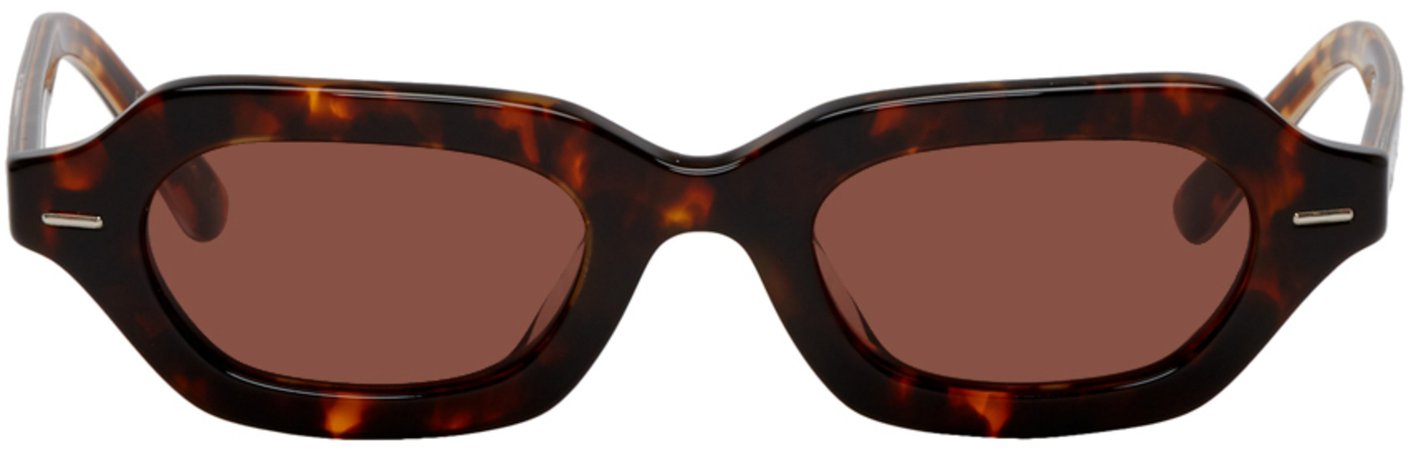 The Row: Tortoiseshell Oliver Peoples Edition LA CC Sunglasses | SSENSE