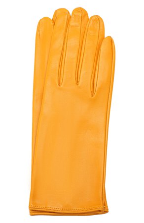 Женские желтые кожаные перчатки WALK OF SHAME — купить за 14400 руб. в интернет-магазине ЦУМ, арт. GL002BFW1920/NAPPA LEATHER
