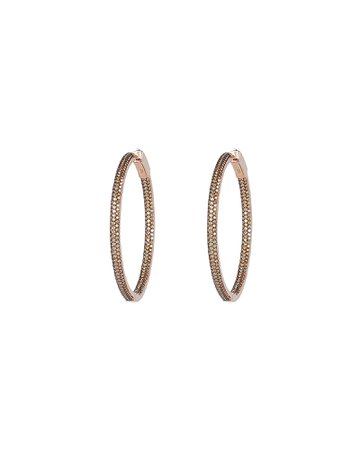 Nickho Rey | Tire Crystal Embellished Hoop Earrings | INTERMIX®