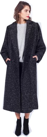 speckled wool coat