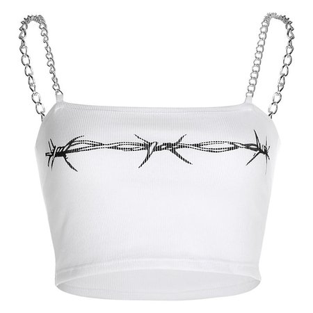 BARBED WIRE CHAIN STRAP TOP