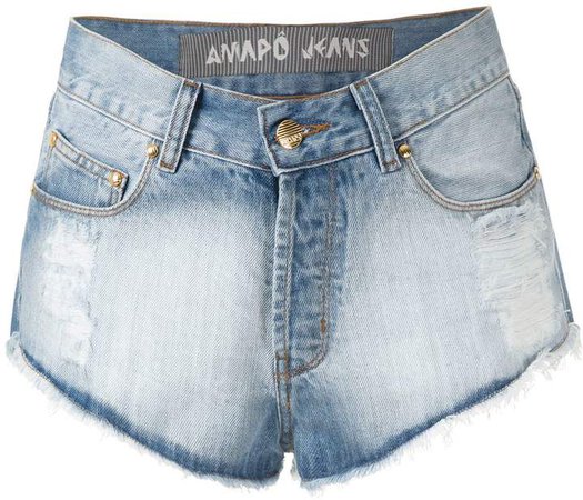 Amapô Marcinha mini denim shorts