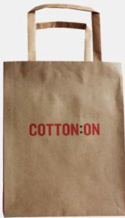 cotton on shopping bag