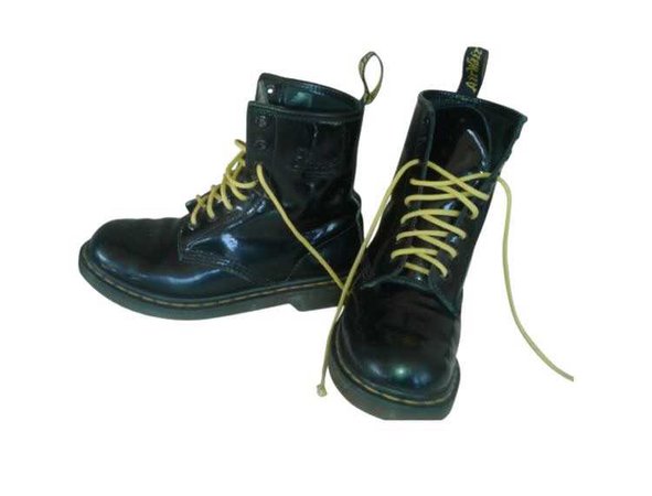 black high top doc martens boots