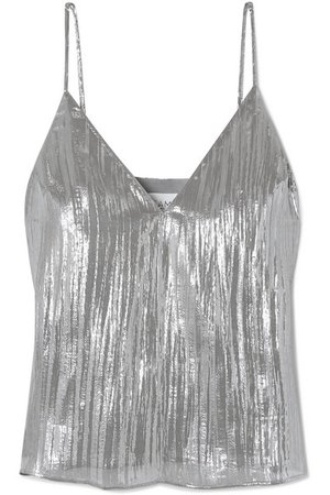 Cami NYC | The Olivia silk-blend lamé camisole | NET-A-PORTER.COM