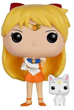 Amazon.com: Funko POP Anime: Sailor Moon - Sailor Venus with Artemis Action Figure: Funko Pop! Animation:: Toys & Games