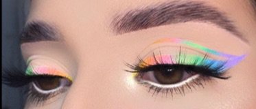 Rainbow Eye Makeup