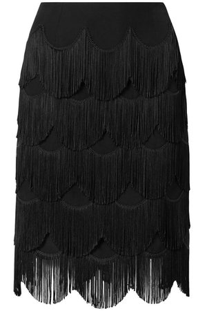 Fringed crepe skirt | MARC JACOBS | Sale up to 70% off | THE OUTNET