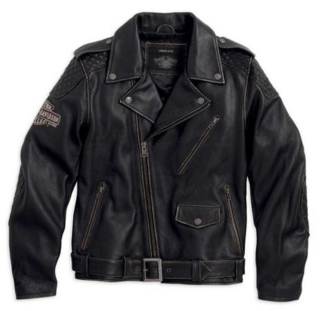 Harley-Davidson® Men's Vintage Biker Leather Jacket 98063-13VM - Wisconsin Harley-Davidson