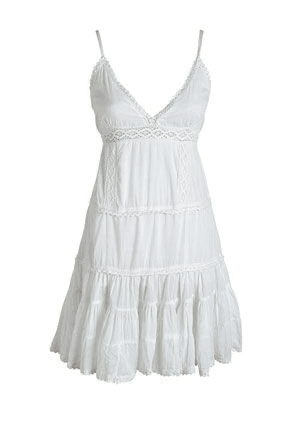 flowy white dress