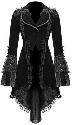 Pinterest victorian black goth gothic coat jacket