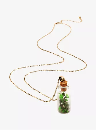 Green Flower Bottled Necklace - BoxLunch Exclusive