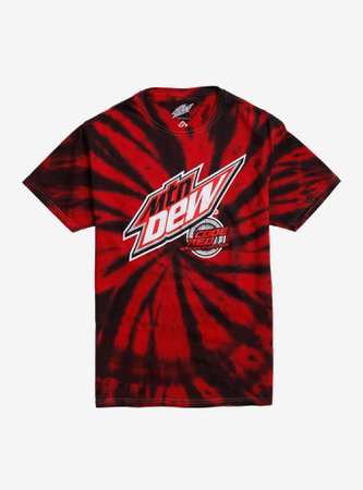 Mountain Dew Code Red Tie-Dye T-Shirt