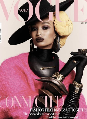 pink Vogue magazine