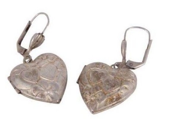 antique locket earrings