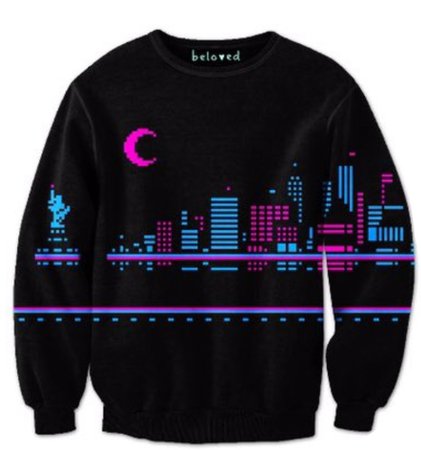 vaporwave sweater