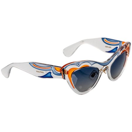 Miu MIu Runway Butterfly Cat Eye Sunglasses, 2014 For Sale at 1stdibs