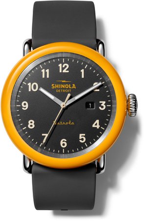 Detrola No.2 Silicone Strap Watch, 43mm