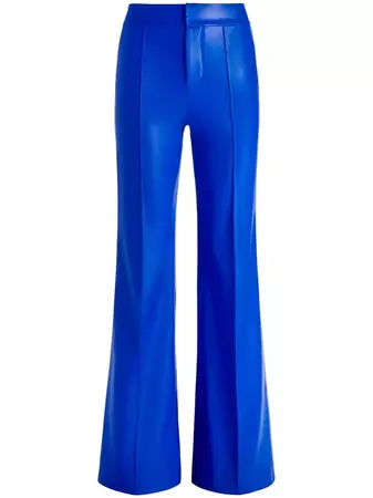 Alice + Olivia Dylan faux-leather Flared Pants - Farfetch