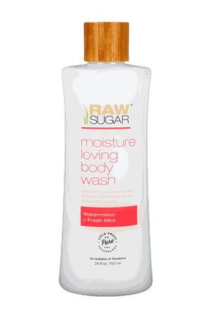Moisture Loving Body Wash – Watermelon + Fresh Mint – Raw Sugar Living