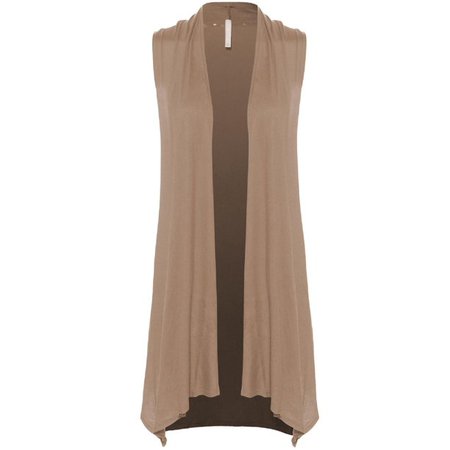 Made by Olivia Women's Lightweight Sleeveless Draped Open Front Cardigan Vest - Made in USA - Walmart.com
