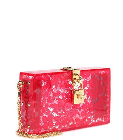 Dolce & Gabbana - Dolce Box lace clutch | mytheresa.com